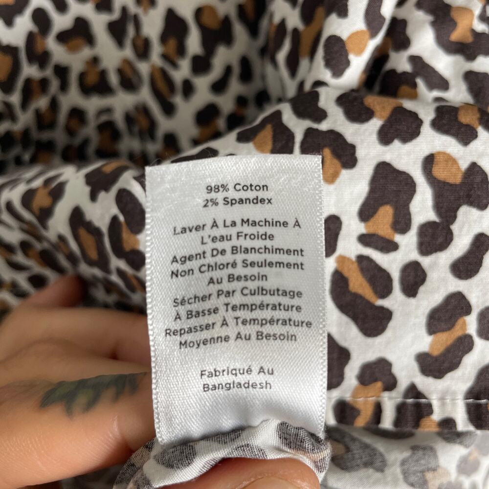 Talbots Plus Women’s 1x Leopard Print Button Down… - image 6